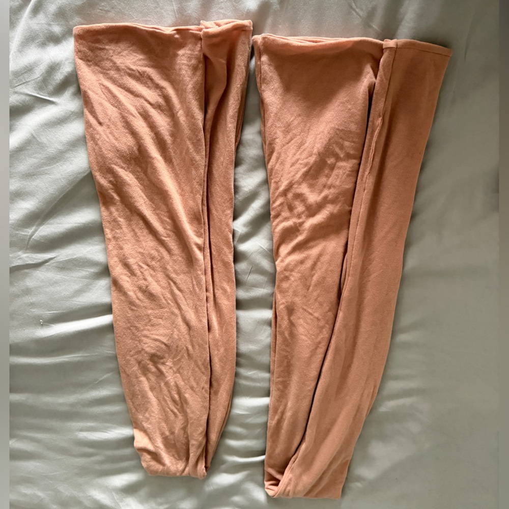 Laina Rauma Dance Class Jersey Ultra Leg Warmer in color Peach size L-XXL